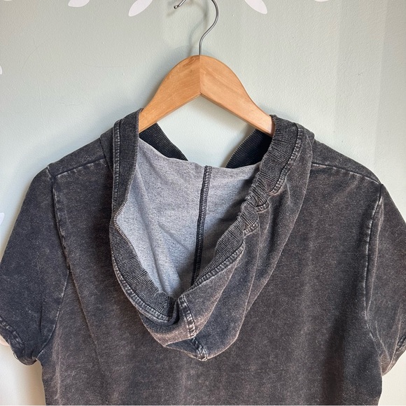 Grey-Black Jane & Delancey Hoodie Dress in size US L - Picture 6 of 8
